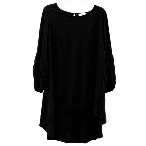 Womens Aveology Avenue Black Long Sleeve Blouse - Size 16 - Picture 1 of 9